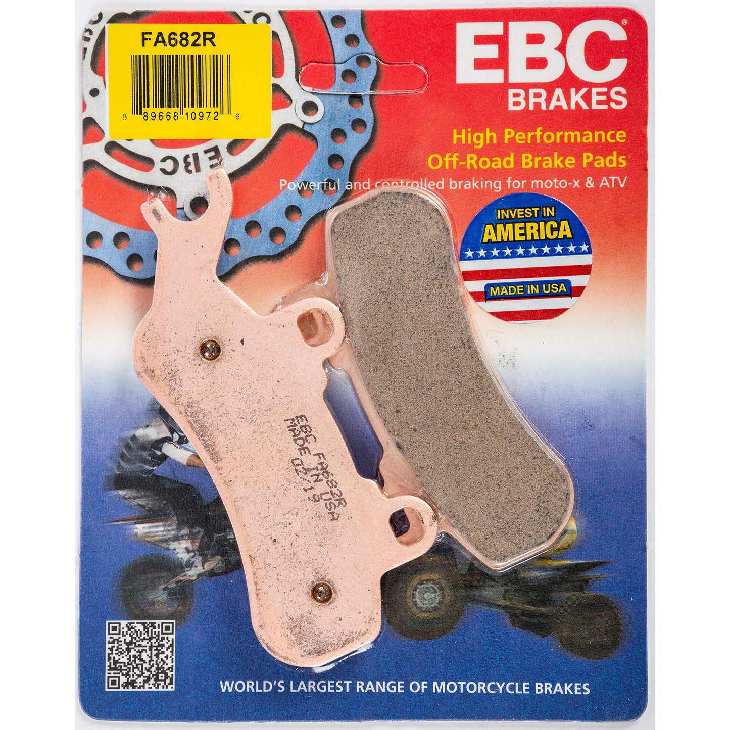Brake Pad Fa-R Series Sintered Metal FA682R