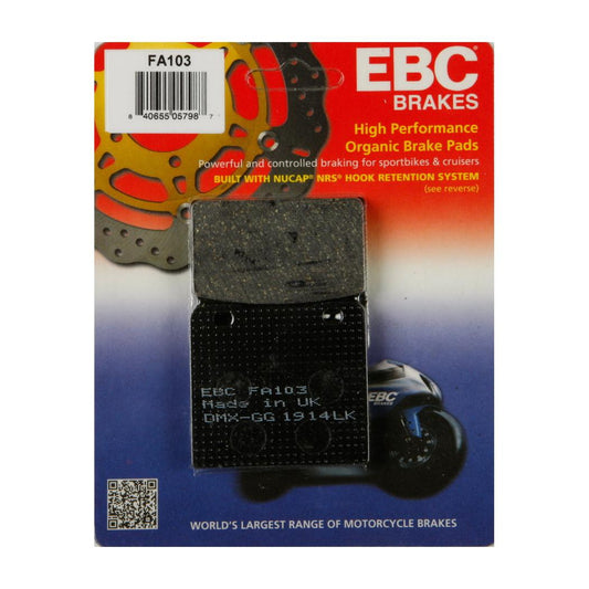 Brake Pad Fa Series Organic FA103