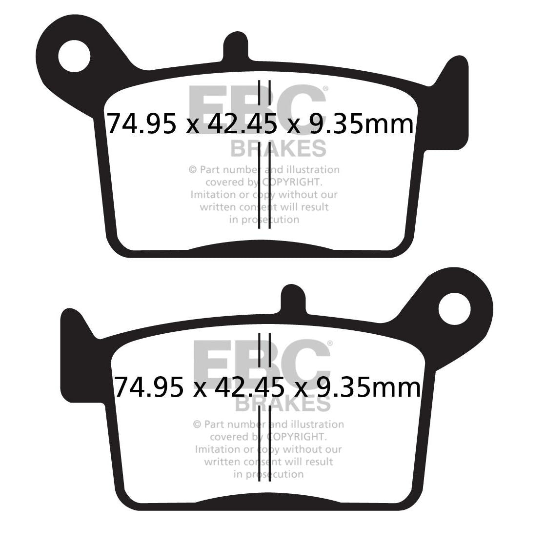 Brake Pad Fa-Series Organic FA697