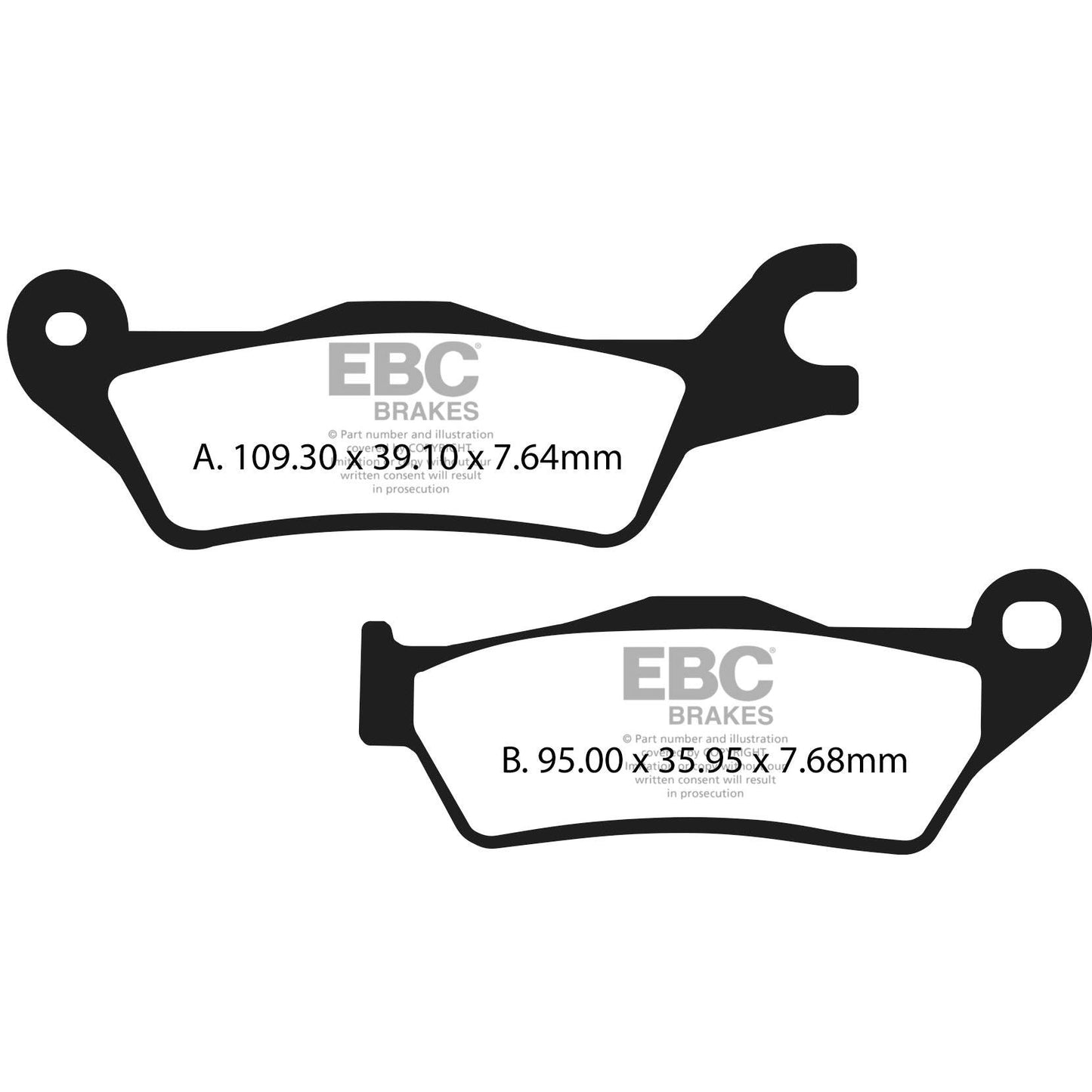 Brake Pad Fa-Series Organic FA715
