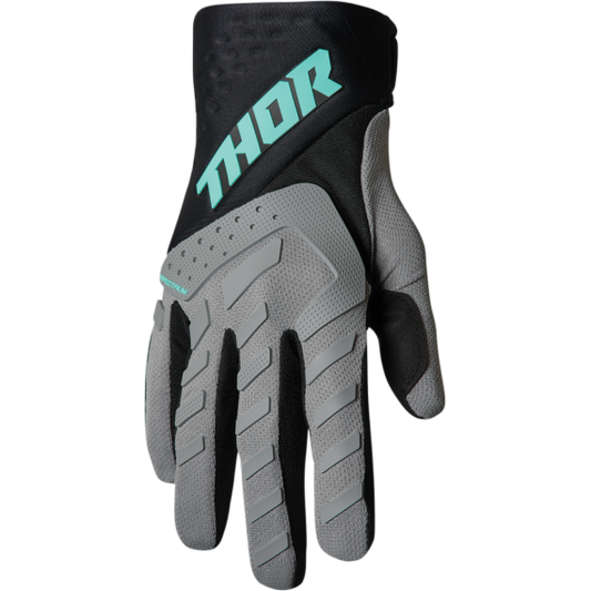 Spectrum Gloves Gray/Black/Mint
