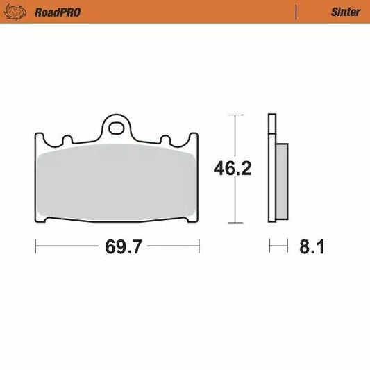 Brake Pad Sinter Front 402701