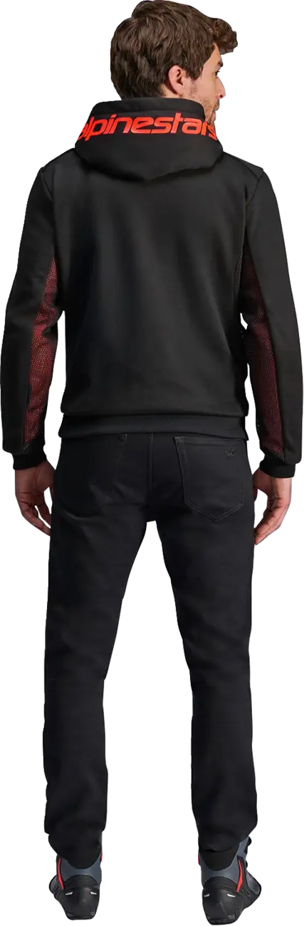 JACKET/HOODIE CHROME AIR BLK/RED 2XL