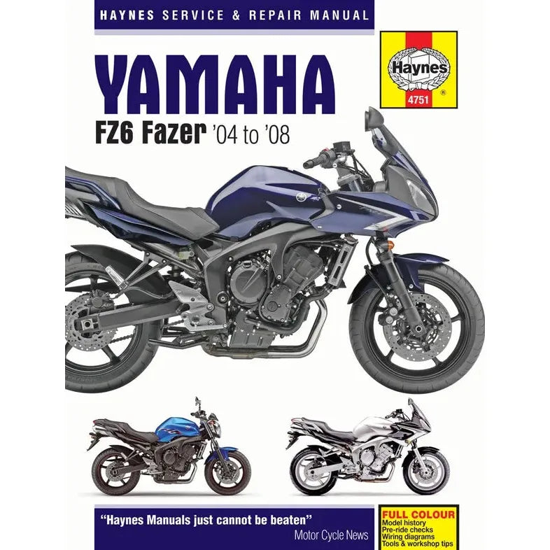 Yamaha Fz6 Fazer 04 - 08 Manual