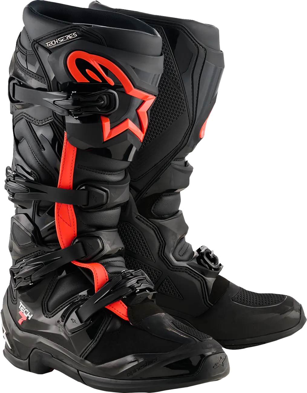 BOOT TECH 7 BLACK/RED FLUO 9