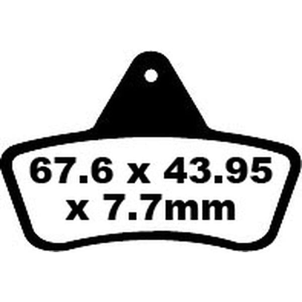 Brake Pad Fa-Tt Series Carbon Fiber Offroad FA271TT