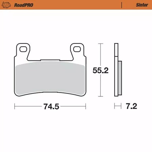 Brake Pad Sinter Front 405001