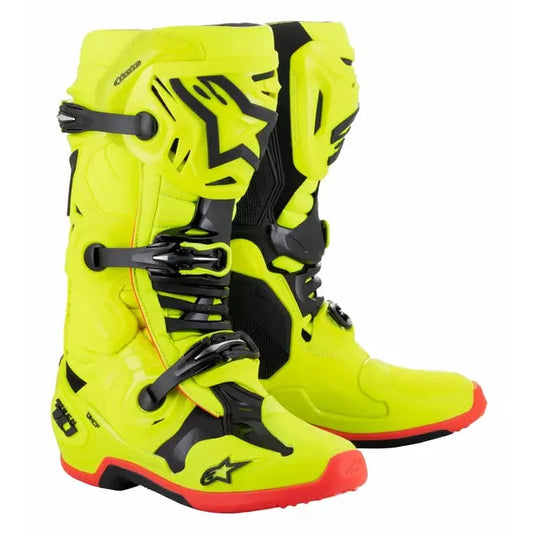 Tech 10 Boots Hi-Viz Yellow/Red