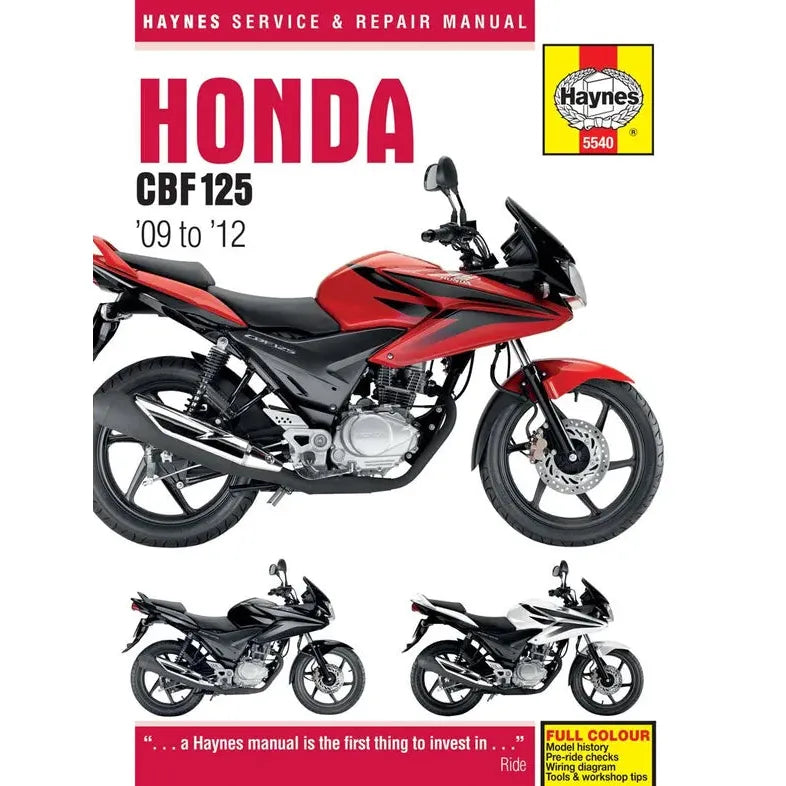 Honda Cbf125 (09-17) Manual