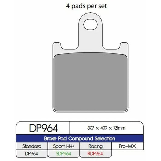 Brake Pad Sinter Dp964