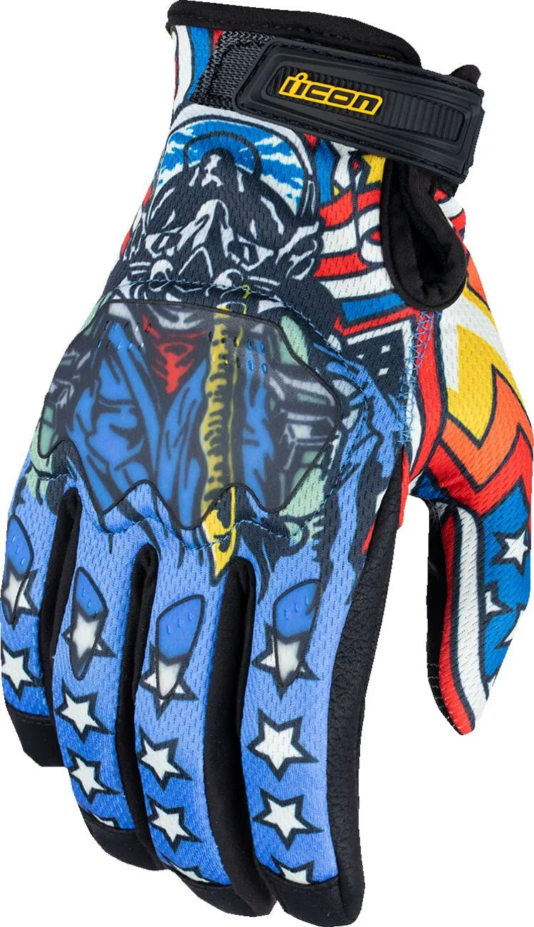 GLOVE HOOLIGAN FLYBOY CE BLUE MD