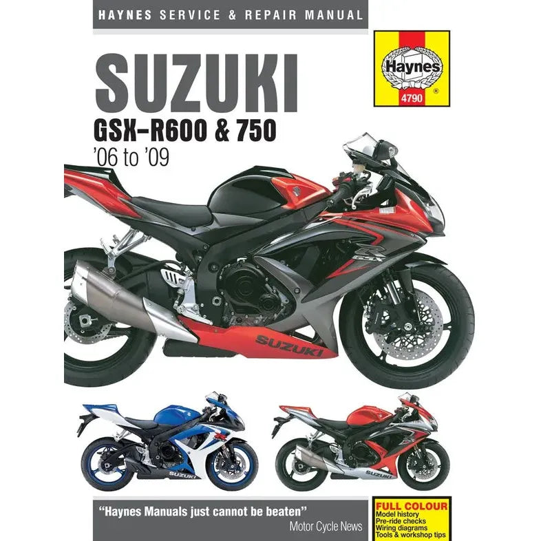 Suzuki Gsx R600 & 750 06 Manual