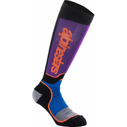MX Plus Socks Black/Purple/Blue/Orange