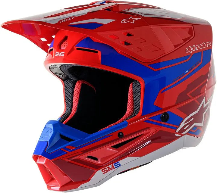 HELMET SM5 ACT2 RED/BL L