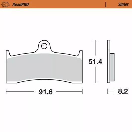 Brake Pad Sinter Front 403501