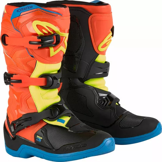 Youth Tech 3S Boots Black/Orange/Yellow