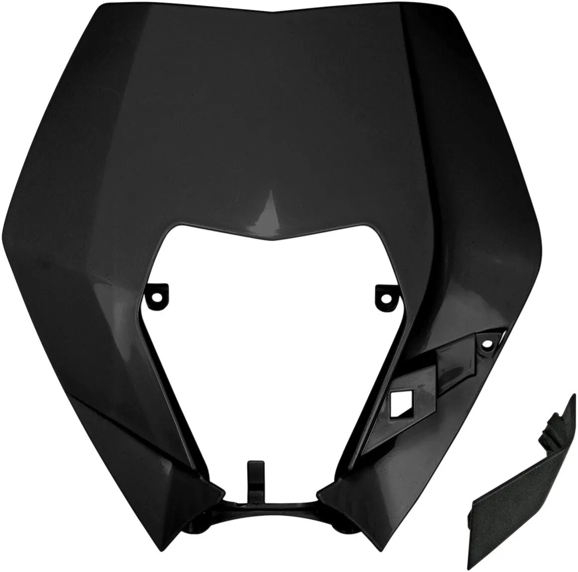 HEADLIGHT PLAST EXC 09-13 BLK