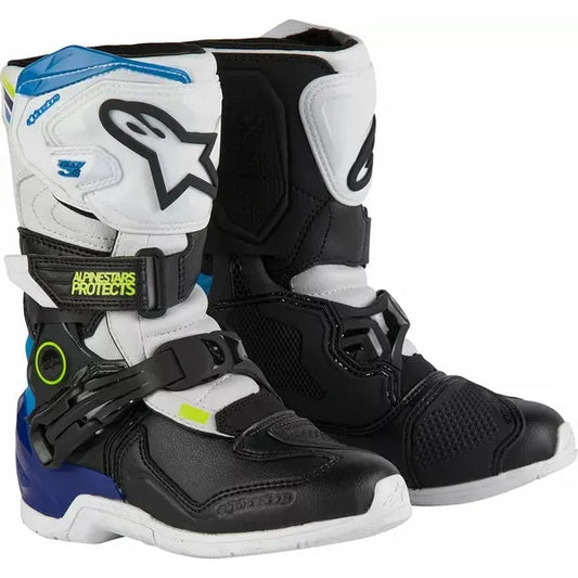 Kids Tech 3S Boots Black/White/Blue