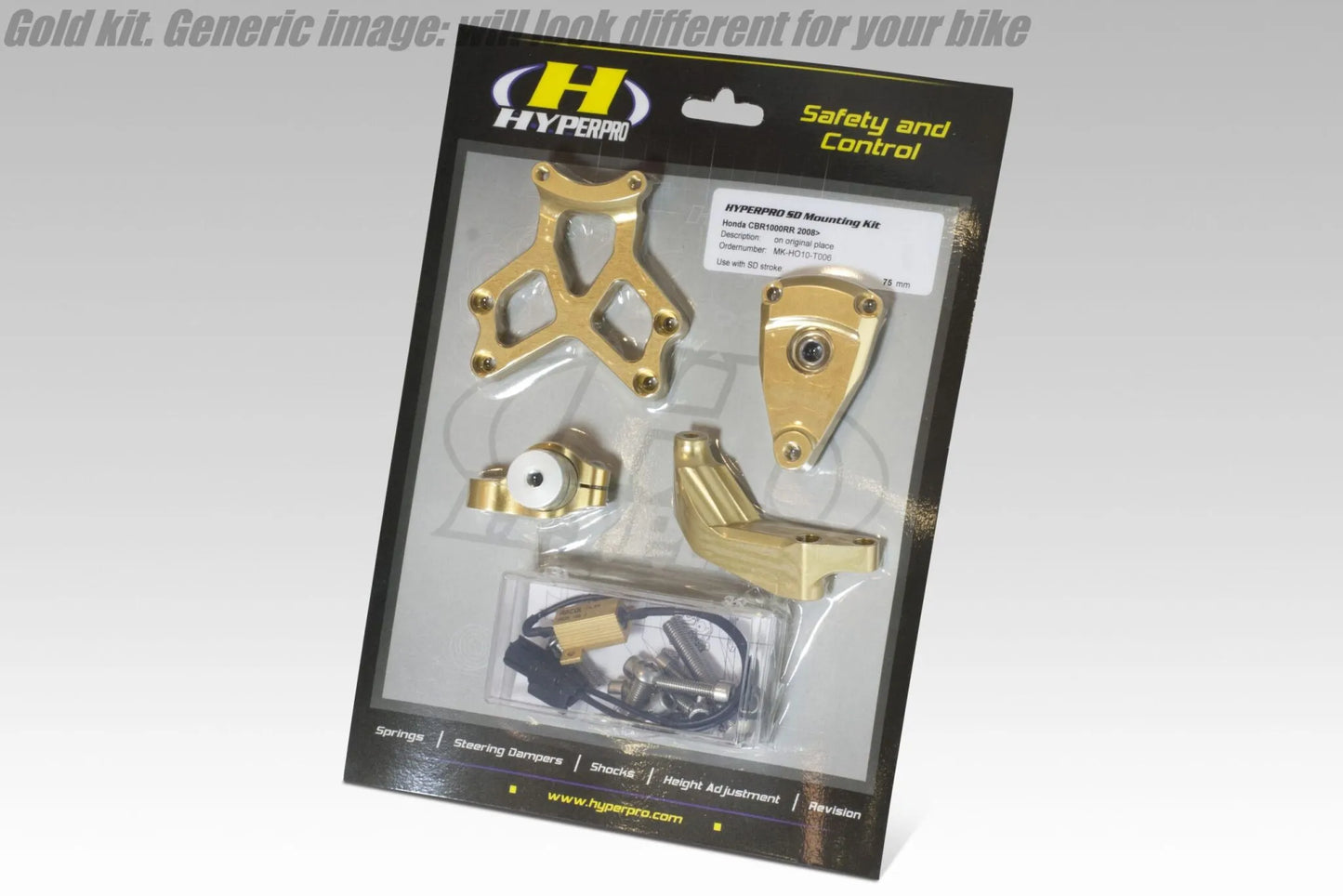 SD MOUNT. KIT  BLACK TRIUMPH STREET TRIPLE 675, 675R 07-12