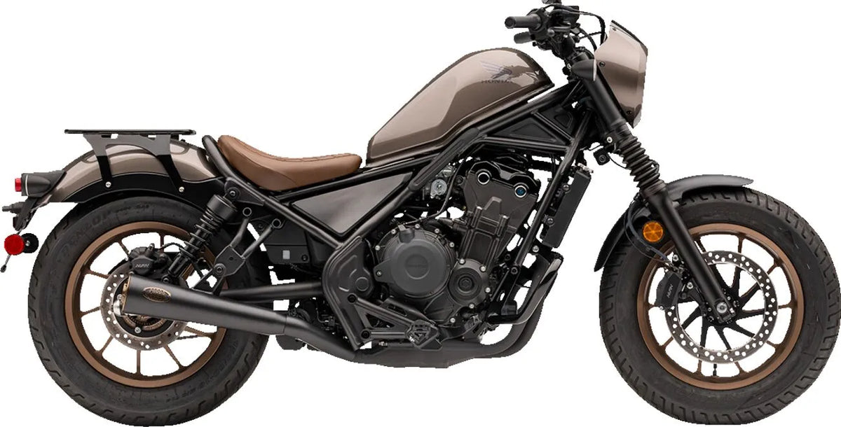 SLIP-ON MUFFLER (BLK) WITH BRONZE TIP REBEL 300/500 17-23