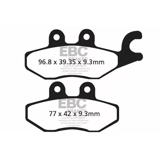 Brake Pad Sfa Series Organic SFA418