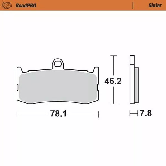 Brake Pad Sinter Front 407301