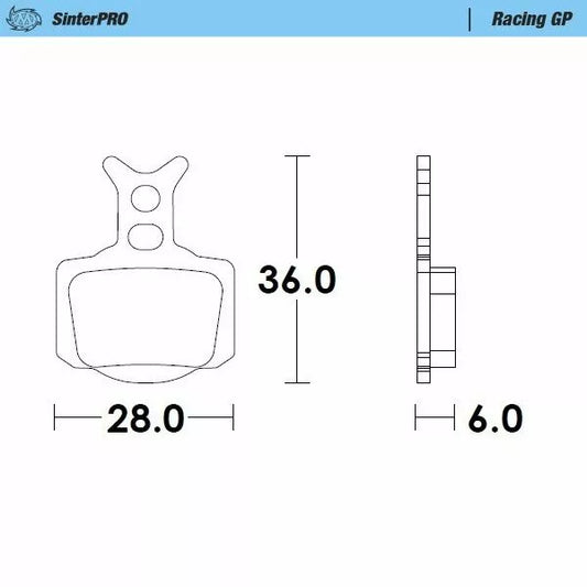 Brake Pads Racing Gp 82812