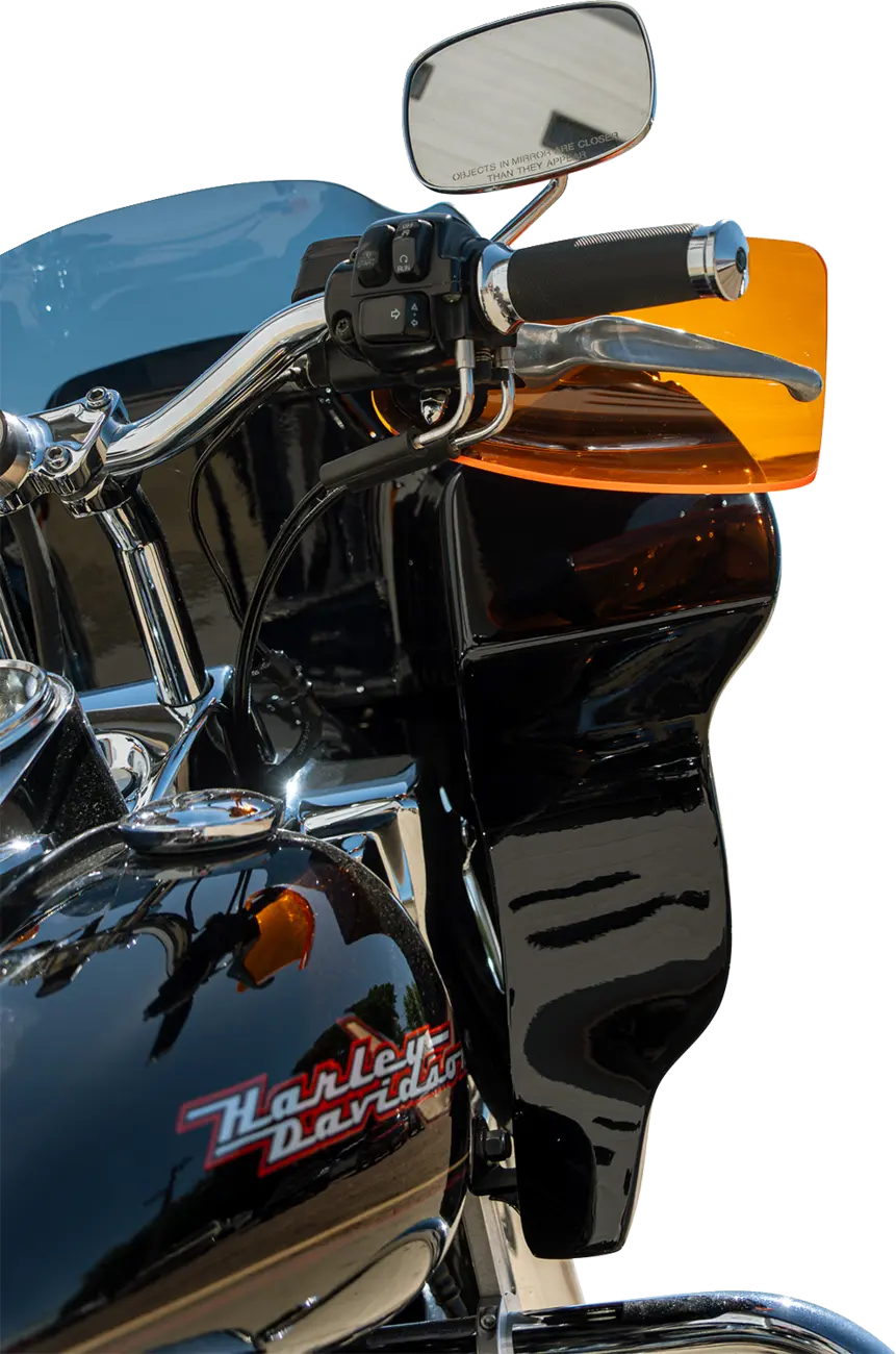 FLARE HAND GUARDS - HD - CABLE CLUTCH - ORANGE ICE