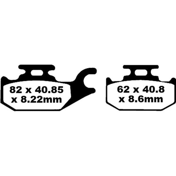 Brake Pad Fa-Tt Series Carbon Fiber FA413TT