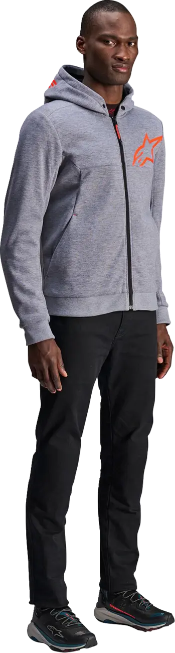 JACKET/HOODIE CHROME V2 GRY/RED 2XL