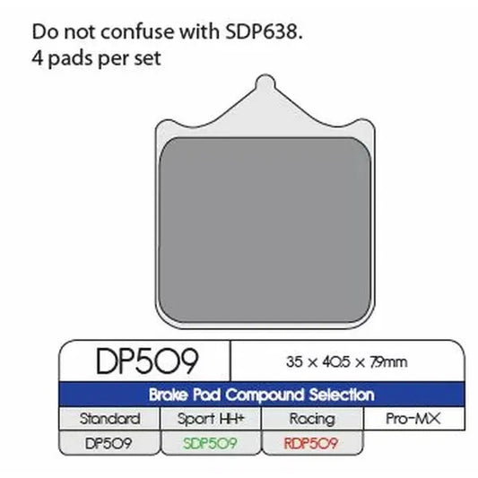 Brake Pad Sinter Dp509