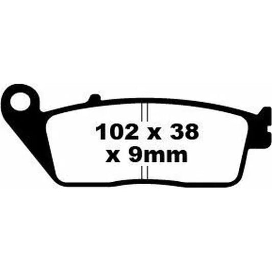 Brake Pad Sfa Series Organic Scooter SFA142