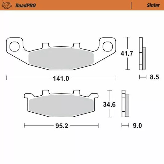 Brake Pad Sinter Rear 402102