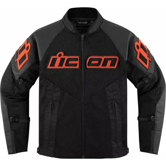 Mesh AF™ Leather Jacket Black/Red