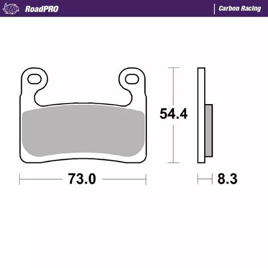 Brake Pad Carbon Racing 413506