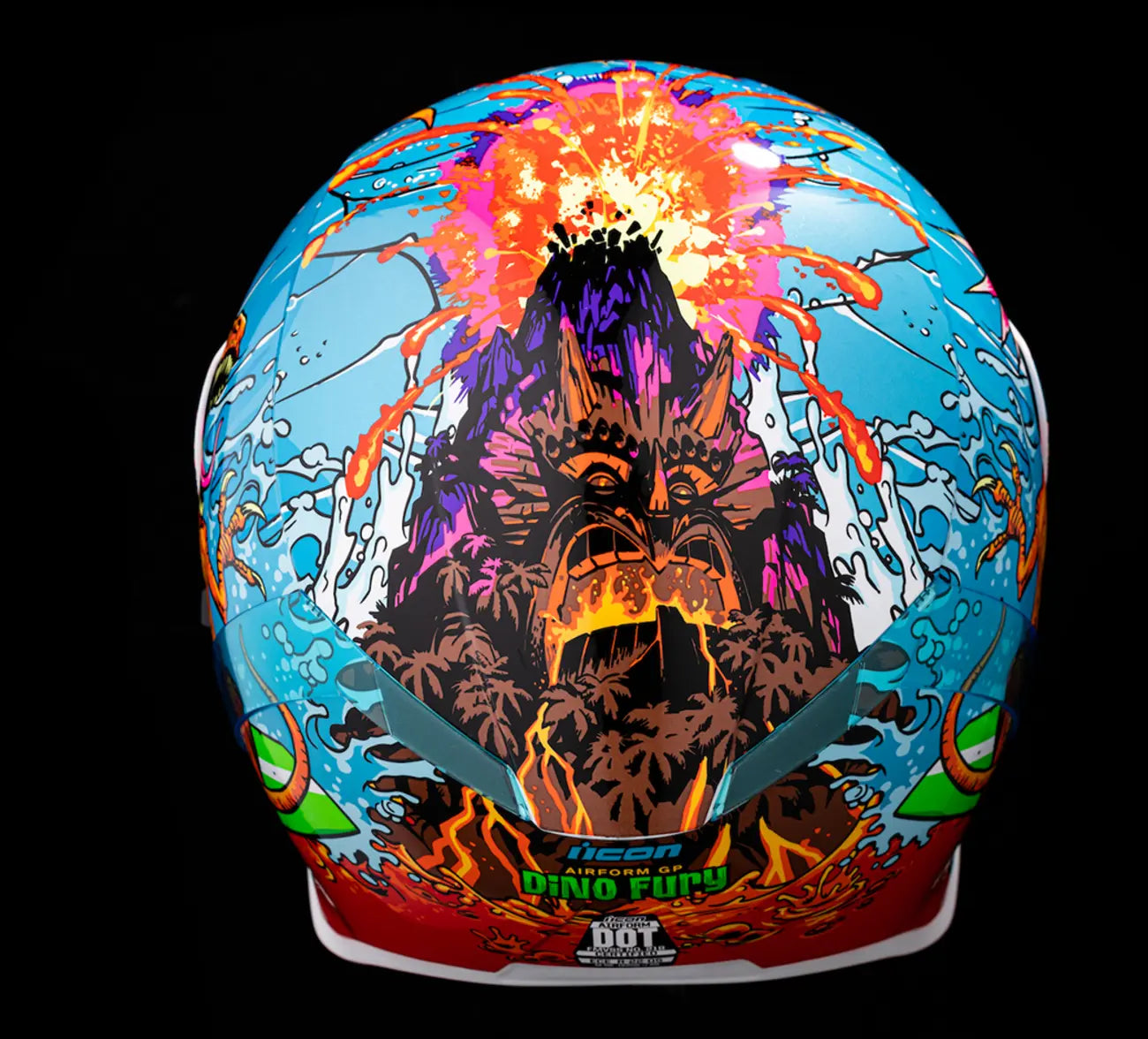 HELMET AIRFORM DINO FURY BLUE LG