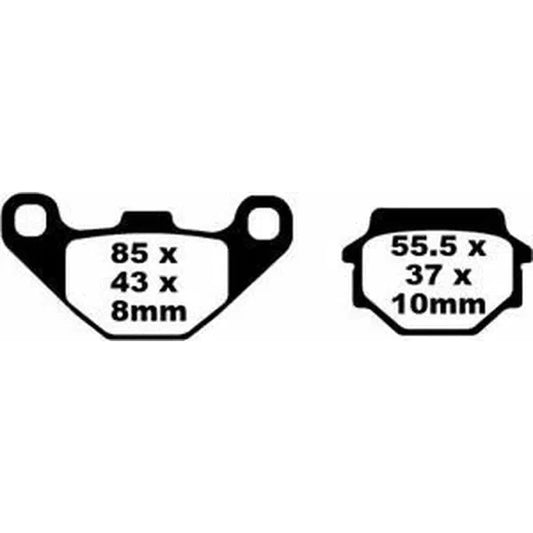Brake Pad Sfa-Hh Series Sintered Metal Scooter SFA067HH