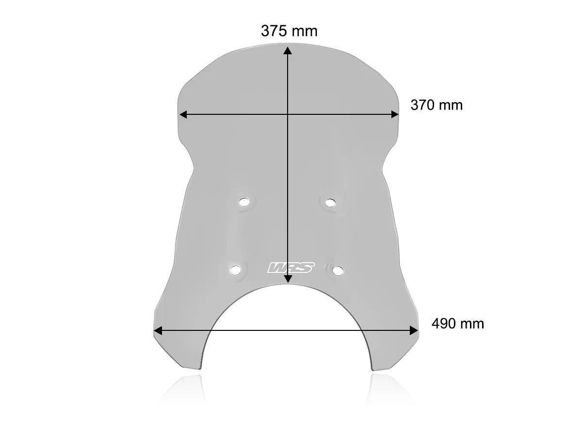 WINDSCREEN CAPONORD ROYAL ENFIELD HIMALAYAN 450 SMOKE