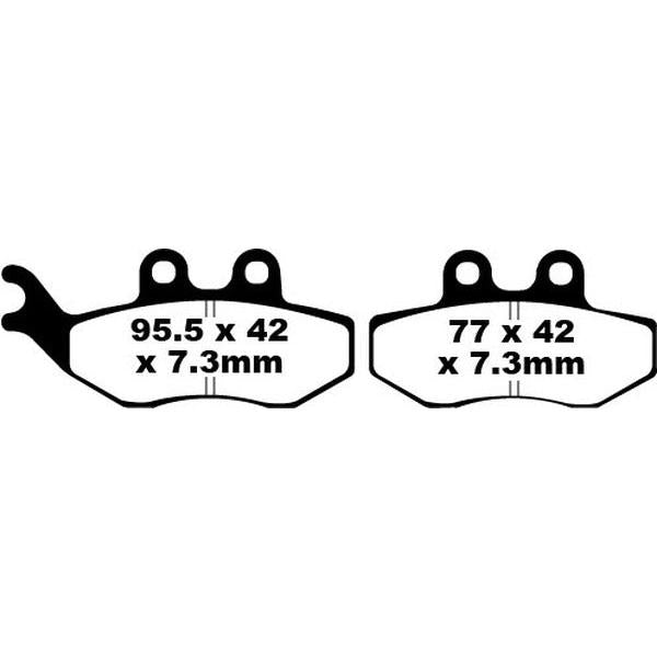 Brake Pad Sfa Series Organic SFA194