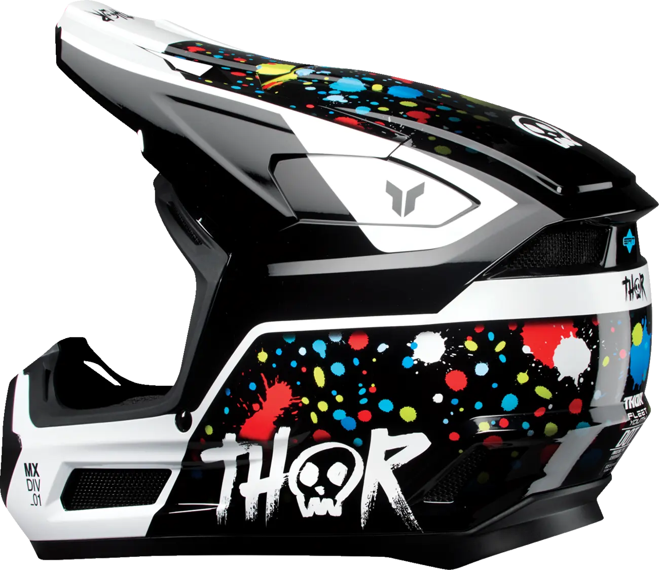 HELMET FLEET YTH SPLAT BLACK L