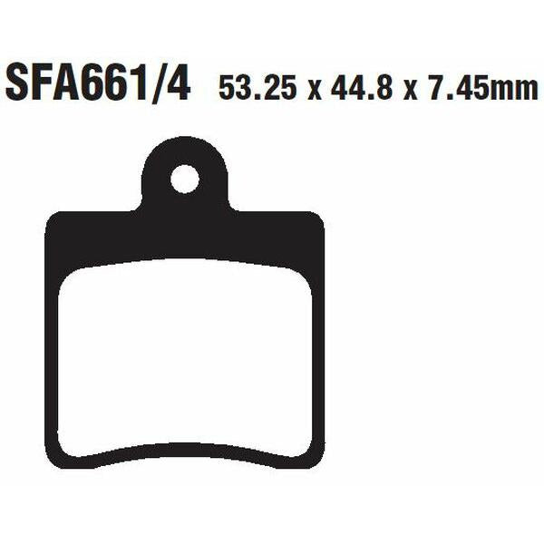 Brake Pad Sfa-Series Organic Scooter SFA655