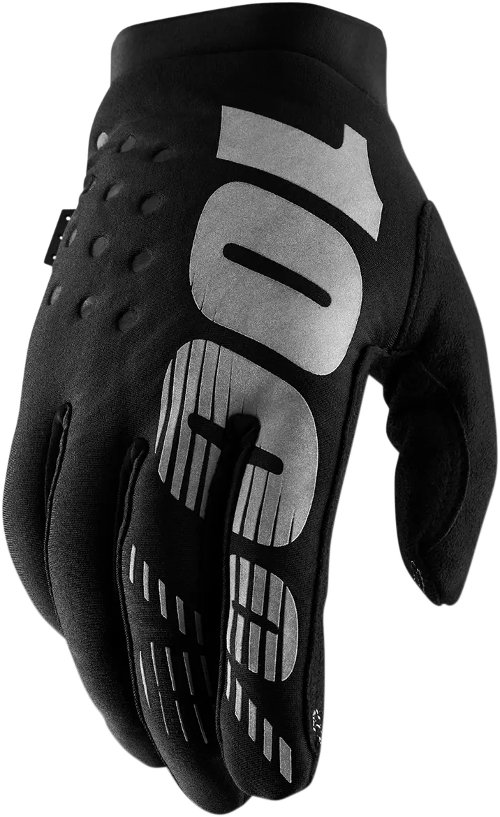 GLOVE BRISKER BK/GY LG