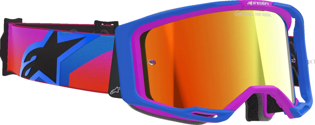 GOGGLE VISION 8 CORP BLUE/PURP/ORG MIRROR-RED