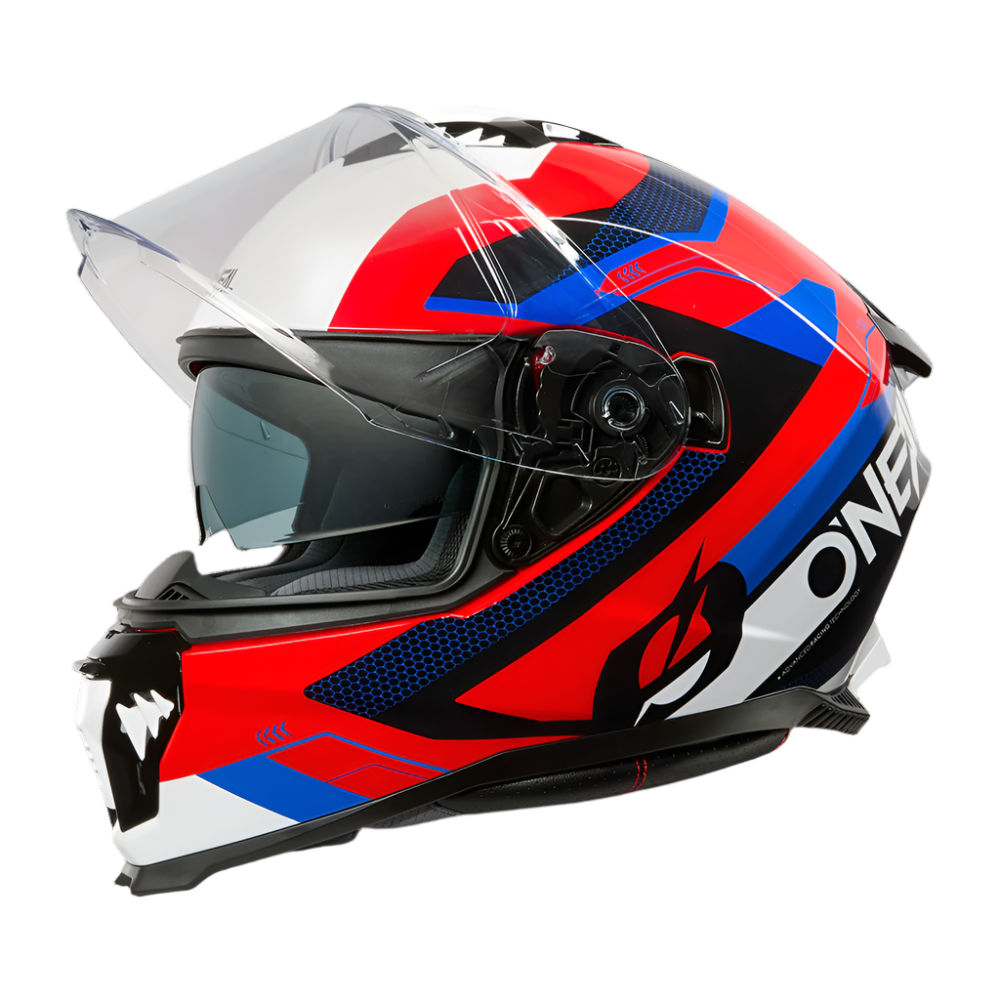 Challenger Exo V.25 Full-Face Helmet Black/White/Red/Blue