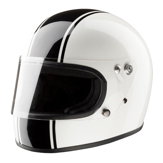 Integral ECE Motorcycle Helmet White/Black