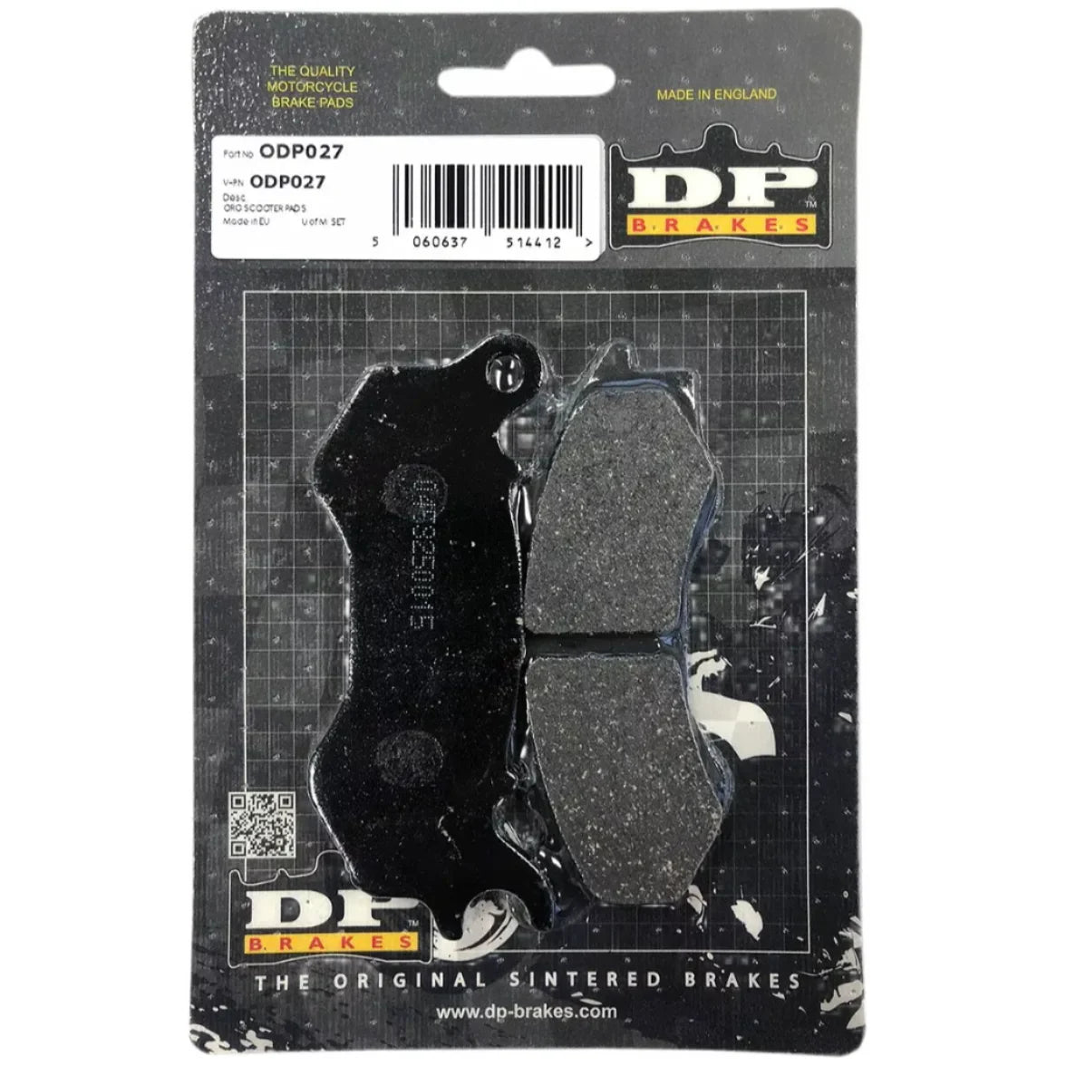 Brake Pad Organic Scooter Odp027