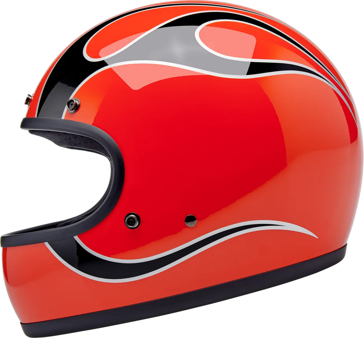 HELMET GRINGO COMPETITION ORANGE FLAMES LG