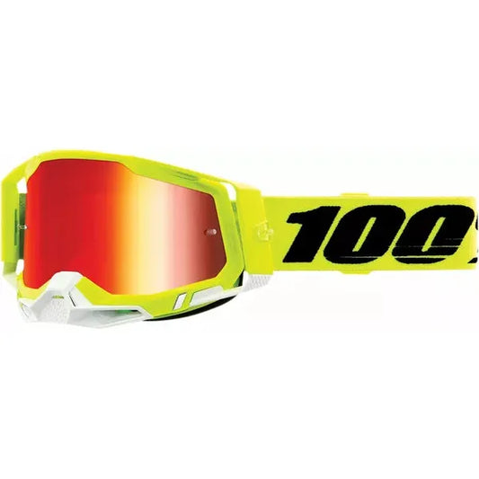 Goggle Racecraft 2 Yellow Mirrored Red Lens