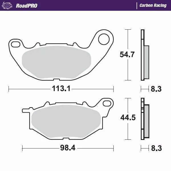 Brake Pad Carbon Racing 412506
