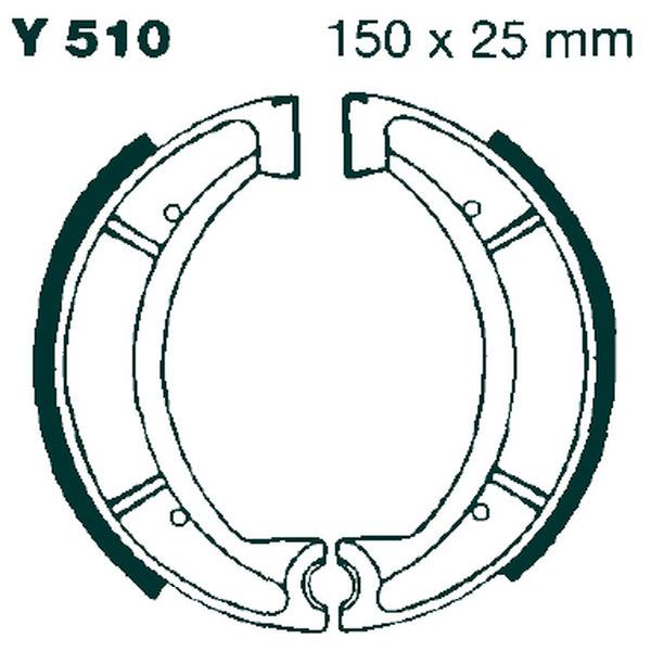 Brake Shoe Plain Series Organic Y510